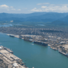 Imagem panorâmica aérea do Porto de Santos - Foto: Porto de Santos Autoridade Portuária